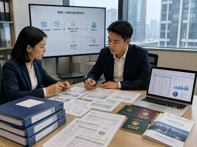 中山赛维1.0店群归集退税架构